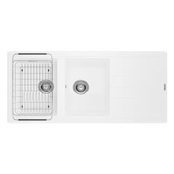 Chậu rửa bát Konox Granite Sink Phoenix 1160 – White Silver