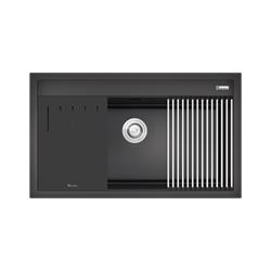 Chậu rửa bát đá Konox Granite Sink Terra 860S Black