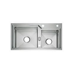 CHẬU RỬA BÁT 2 HỐ NOBINOX LUMIA NJ512