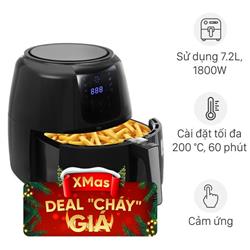 Nồi chiên không dầu Lock&Lock 7.2 lít EJF296BLK 