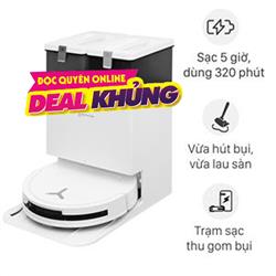 Robot hút bụi lau nhà Ecovacs Deebot T50 Pro OMNI - Trắng