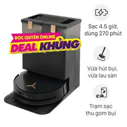 Robot hút bụi lau nhà Ecovacs X8 PRO OMNI - Đen