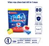 VIÊN RỬA CHÉN BÁT FINISH ALL IN ONE MAX 80 VIÊN HƯƠNG CHANH GIÁ TỐT