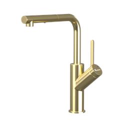 Vòi rửa bát dây rút Konox Artan Gold