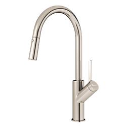 Vòi rửa bát dây rút Konox Ponte Nickel