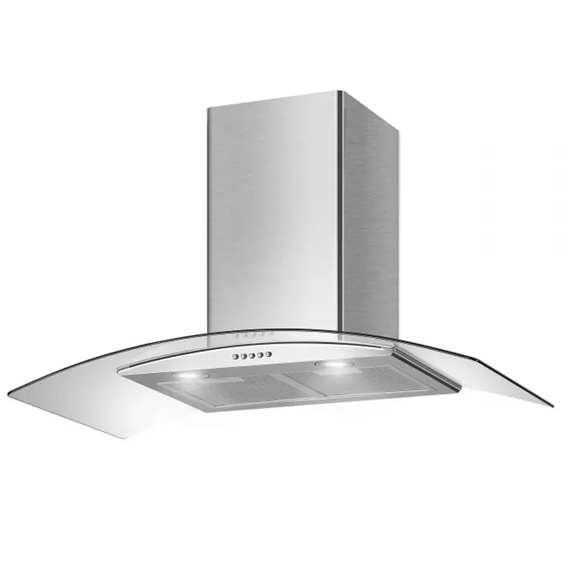 Máy hút mùi kính cong