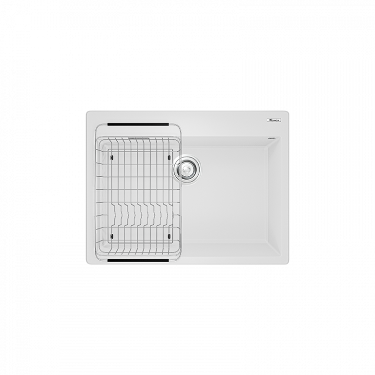 Konox Granite Sink Ruvita 680 – White Silver