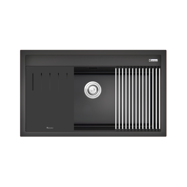 Konox Granite Sink Terra 860S Black