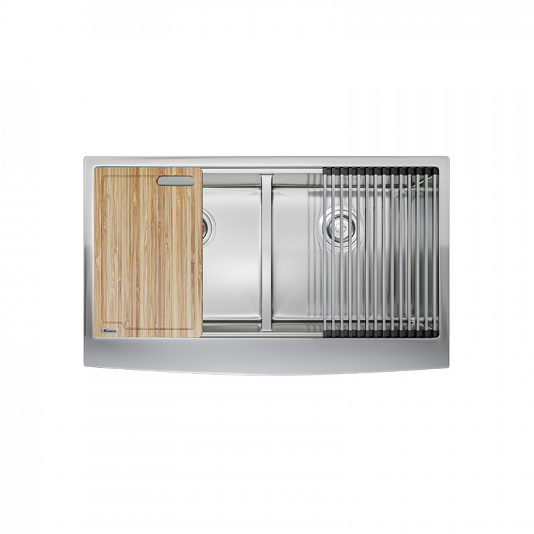 Konox Workstation Sink – Apron Sink KN8751DA Curve