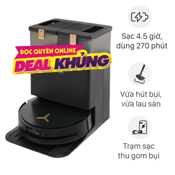 Ecovacs X8 PRO OMNI - Ðen