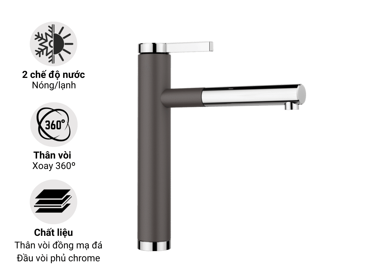 Blanco LINEE-S Rock Grey 518804